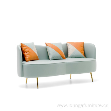 Good Price Fashion Leather Reception Office Leisure Sofa